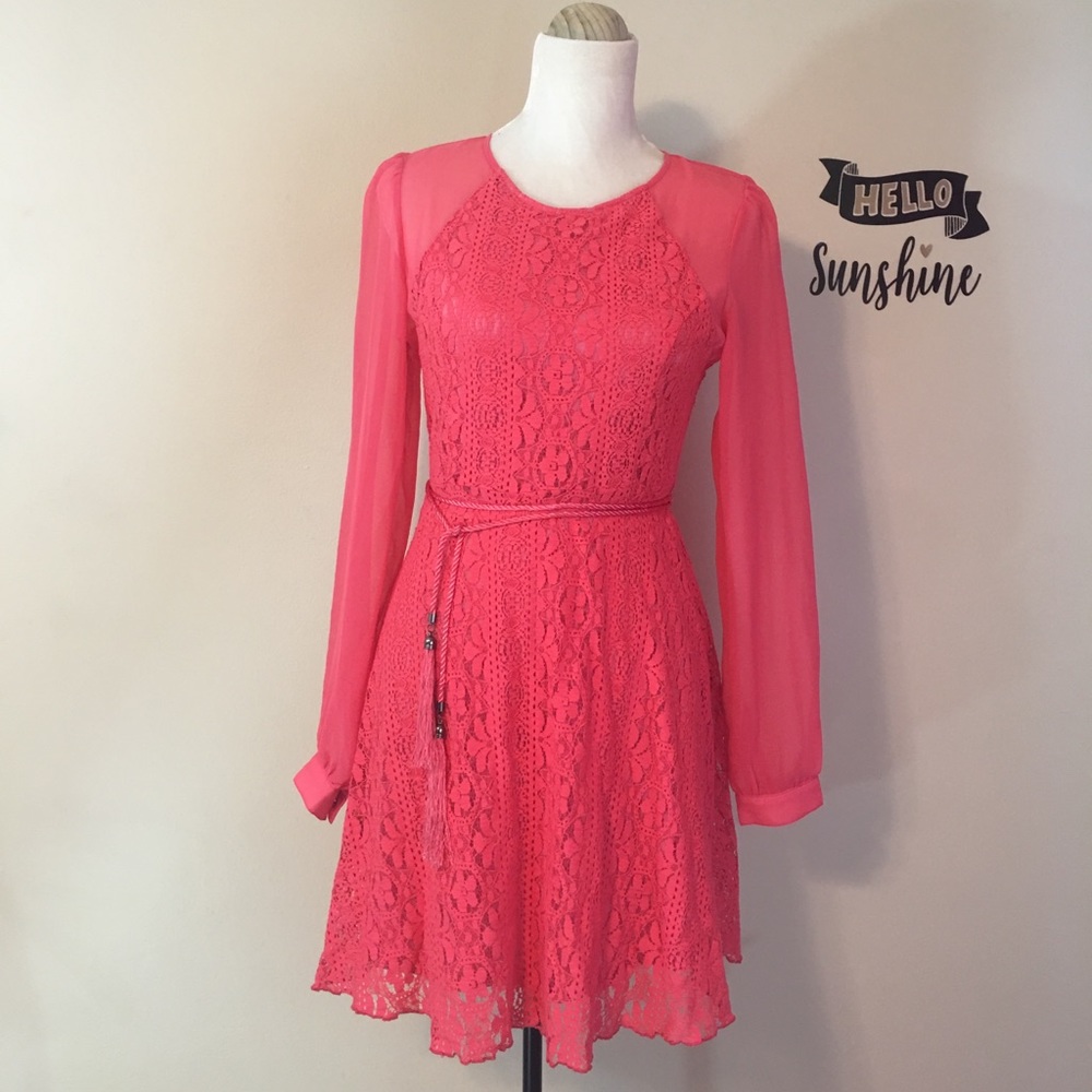 Coral Tassel Dress...Brand New W/Tags